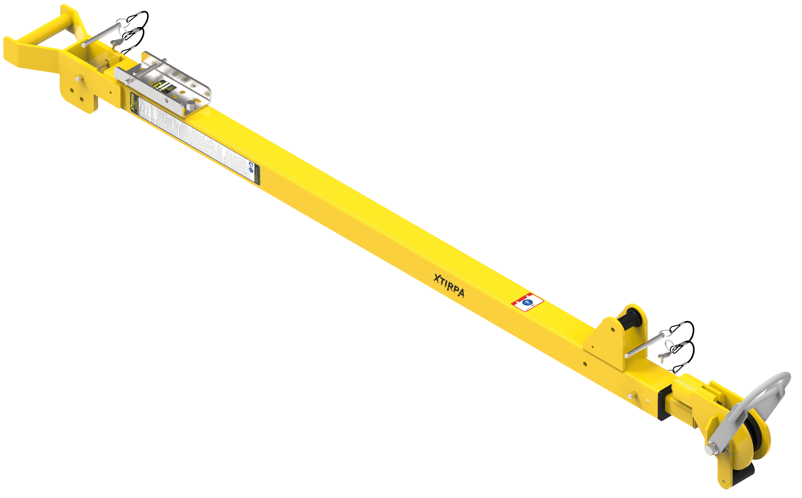 1448 to 2591 millimetre Pole hoist with swivel head