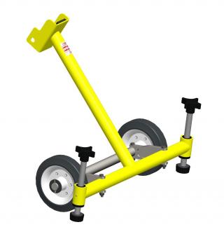 Stabiliser with wheels for 1067 millimetre manhole guard